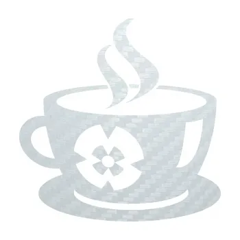 Samolepící dekorace SAMOLEPKA Interiér 008 levá šálek na kávu (51 - 3D karbon bílý) NA AUTO, NÁLEPKA, FÓLIE, POLEP, TUNING, VLASTNÍ TEXT, TISK, AUTOSAMOLEPKY.cz, POLEPY, OBRÁZEK, LOGO, SAMOLEPKY