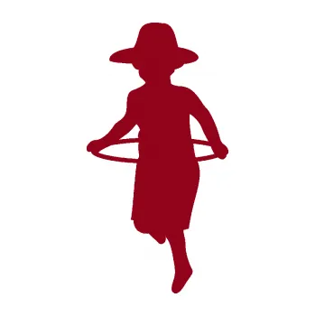 samolepka Hula Hop 001 levá dítě s obručí (07 - bordó vínová) SAMOLEPKA NA AUTO, NÁLEPKA, FÓLIE, POLEP, TUNING, VLASTNÍ TEXT, TISK, AUTOSAMOLEPKY.cz, POLEPY, OBRÁZEK, LOGO, 3D STICKERS