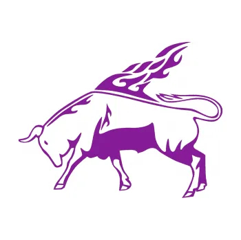 Samolepicí dekorace na vozidlo Animal flames 067 levá býk (14 - fialová) SAMOLEPKA NA AUTO, NÁLEPKA, FÓLIE, POLEP, TUNING, VLASTNÍ TEXT, TISK, AUTOSAMOLEPKY.cz, POLEPY, OBRÁZEK, LOGO, 3D STICKERS