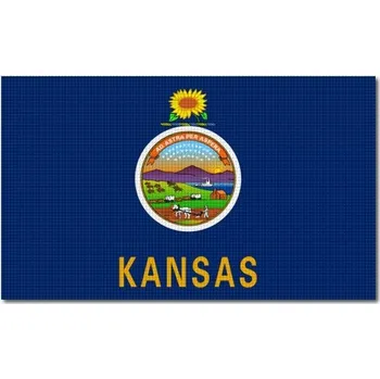 Pelisport Vlajka Kansas 6 x 3,5 cm