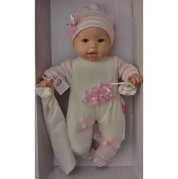 Realistická panenka Tonička v pyžamu od firmy Berjuan ze Španělska (Baby Lloron nina)