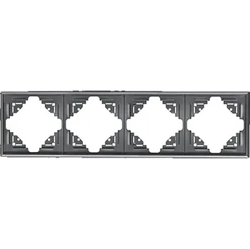 Rámeček E2 5001110041951 Lune čtyřnásobný antracit