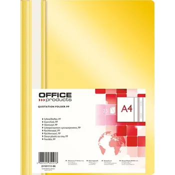 Rychlovazač Office A4, PP, 100/170 mic, žlutý