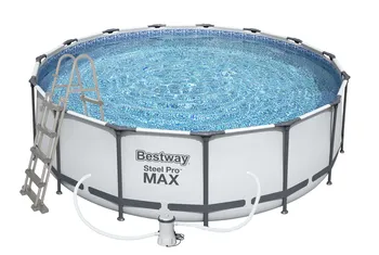 Bazén Bestway Steel Pro Frame 56438 4,57 x 1,22 m + kartušová filtrace, schůdky, plachta, podklad