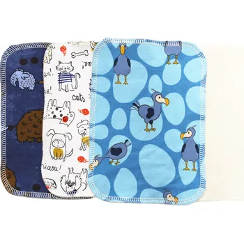 Hygienický ubrousek Breberky BIO Látkový ubrousek M (12x18cm) - Klučičí bavlněný úplet a biobavlněné froté (GOTS) Počet ks: 5