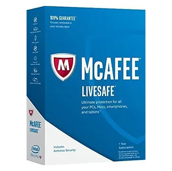 Software McAfee LiveSafe 1 zařízení, 3 roky, MLS-3Y1D