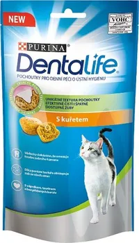 Pamlsek pro kočku Purina Dentalife Cat Chicken