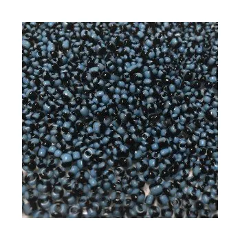 Dětské navlékací korálky Rokajl 11/0 modro-černé