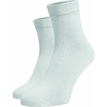 Dámské ponožky Bambusové střední ponožky bílé Bílá Viskoza (Bambus) 35-38