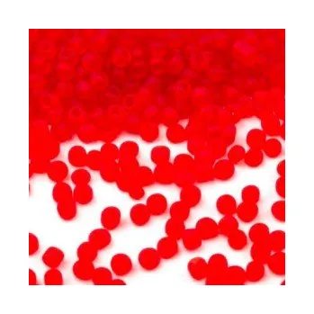 Dětské navlékací korálky Rokajl 6/0 červená matná