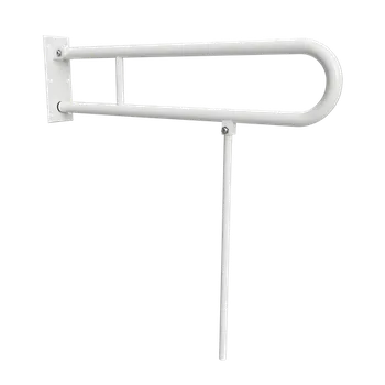 Bemeta - HELP: Sklopný úchyt ve tvaru U s opěrnou nohou 850mm, bílý 301606324N