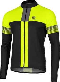 cyklistický dres Etape Comfort černý/žlutý fluo L