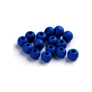 Dětské navlékací korálky Dřevěné korálky tmavě modré 10mm 20g