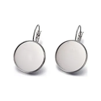 Materiál na výrobu šperku Lůžko náuš. 20mm zavír.zapínání chirurgická ocel NZVCH20 (2ks)