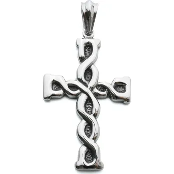 Přívěsek Přívěsek propletený kříž z chirurgické oceli S11068105
