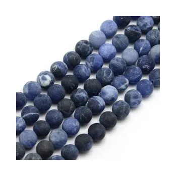 Korálek Sodalit matný 8mm (6ks)