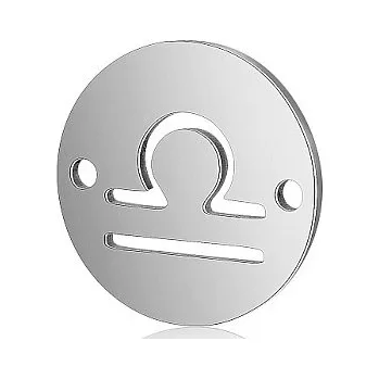 Materiál na výrobu šperku Mezidíl znamení zvěrokruhu - váhy 13x13mm chirurgická ocel