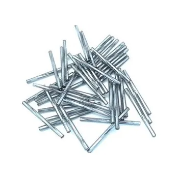 Dětské navlékací korálky Preciosa tyčinky šedé kroucené 35 mm