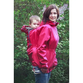 Pánská softshellová bunda Softshellová větrovka - malinová, Adelay Velikost: L