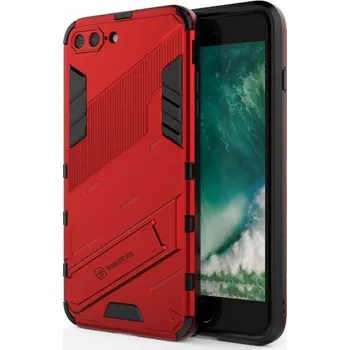 Pouzdro na mobilní telefon Odolný ochranný kryt se stojánkem pro iPhone 7 Plus / 8 Plus - červený
