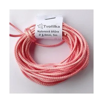 Korálek Nylonová šňůra růžová 3,0mm (5m)