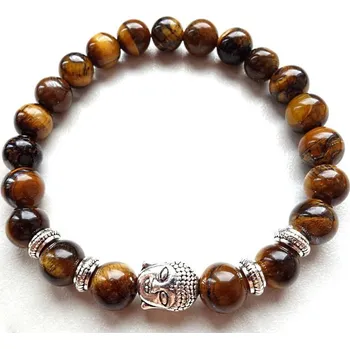 Náramek Blingstar Náramek Buddha - Tygří oko - 1900 korálky