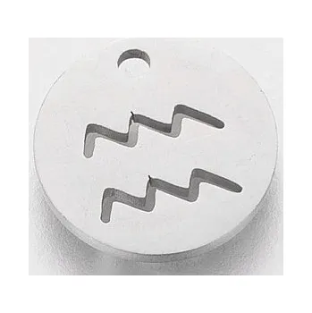 Přívěsek Přívěsek znamení zvěrokruhu - vodnář 13x13mm chirurgická ocel
