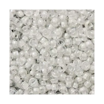 Dětské navlékací korálky Rokajl 10/0 bílý průtah