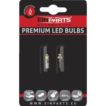 Autožárovka T5 LED žárovky (3 x SMD 3528) 6000K