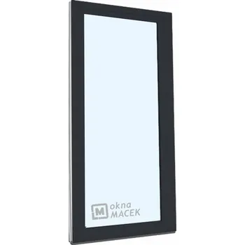 Vchodové dveře Plastové balkonové dveře - KNIPPING 70 AD, 900x2200 mm, OS, antracit Otevírání: pravé, Barva, imitace: antracit/bílá (jednostranně), Provedení: jednostranná klika + madýlko + PVC rám + příslušenství a montážní materiál zdarma