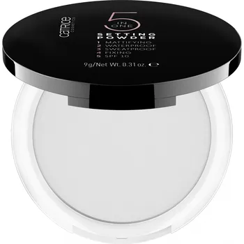 Pudr Catrice 5 in 1 Setting Powder transparentní kompaktní pudr 9 g