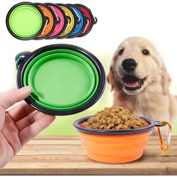 Miska pro psa Skládací silikonová miska pro zvířata