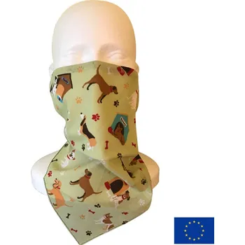 Šátek Lung Dragon Pejskař NANO Bandana šátek s vyměnitelným filtrem z českého nanovlákna