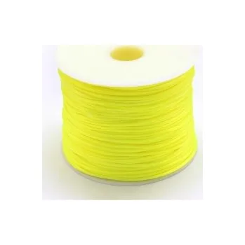 Korálek Saténová šňůra žlutozelená 1,0mm (5m)