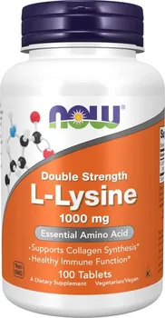 Přírodní produkt Now Foods L-Lysine 1000 mg 100 tbl.