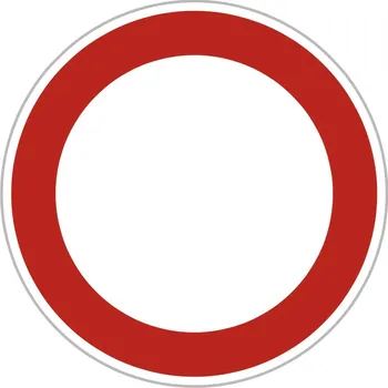 Dopravní značka Dopravní Značka B1 - 2.třída Zákaz vjezdu všech vozidel