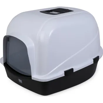 Toaleta pro kočku ebi Eco Jumbo toaleta pro kočky se stříškou – černý