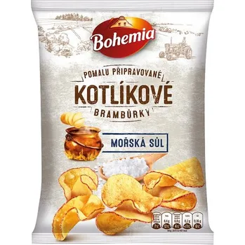 Chips Bohemia Chips Kotlíkové brambůrky 120 g, mořská sůl