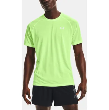Pánské tričko Pánské funkční tričko Under Armour UA Streaker SS-GRN - zelenkavé Velikost: M