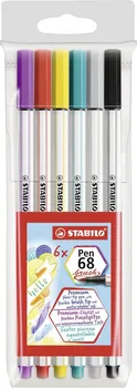 STABILO Pen 68 Brush 6 ks