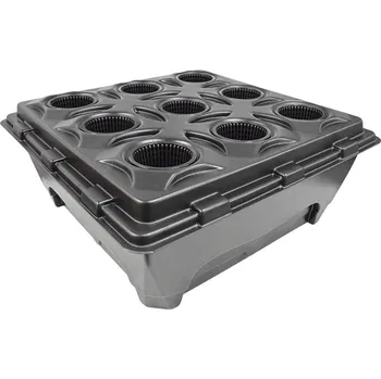 Pěstební systém Oxypot V9, pro 9 rostlin, bez vzduchovací sady, bubbler (Oxypot V9, pro 9 rostlin, bez vzduchovací sady, 83x83x35cm, tank 110L.)