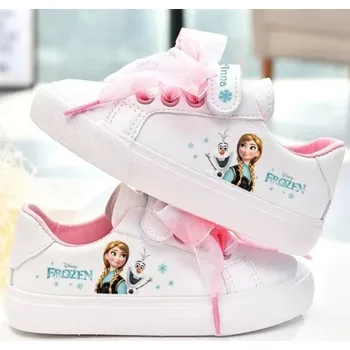 Dětská treková obuv Frozen (Ledové království) Frozen dívčí tenisky Anna & Olaf - bílé Velikost EUR: 31