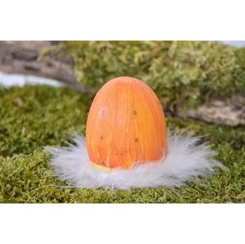 Velikonoční dekorace Velikonoční vajíčko s peříčky balení 2 ks