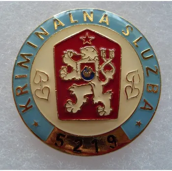 Odznak kriminální služba - Slovenská verze