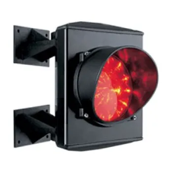 Příslušenství pro plot ASF25L1R - LED jednokomorový semafor kovový - červený 24 V