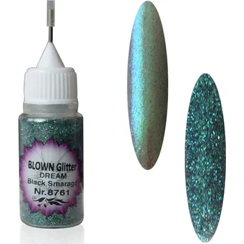 DENATO s.r.o. BLOWN Glitter DREAM Black Smaragd