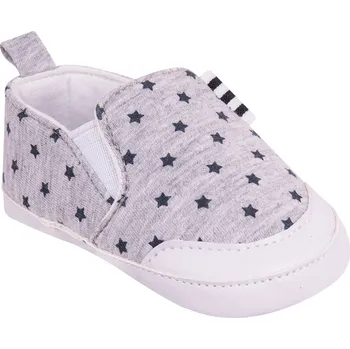 Capáčky YO capáčky - kojenecké botičky s hvězdičkami barva: šedá, velikost: 6-12m