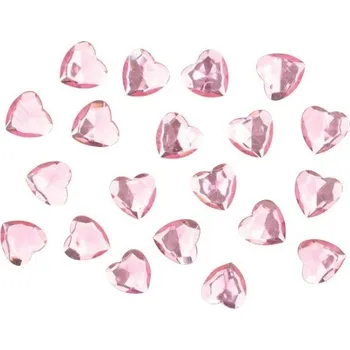 samolepka Anděl Přerov Samolepicí srdíčka růžová 2 cm 20 ks