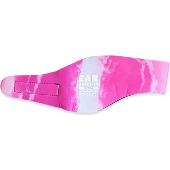 Ear Band-It® Ultra Batikovaná růžová Velikost čelenky: L Čelenka na plavání