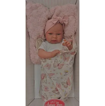 Panenka Realistické miminko - holčička Lea ve spacím pytli od Antonio Juan (Recijén Nacida Lea Cojín Mariposa)